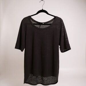 Athleta Black Short Sleeve Tee